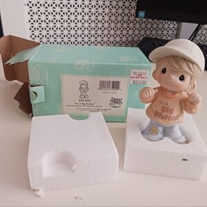 Precious Moments "I'm a Big Brother" Figurine - Cream & Light Blue